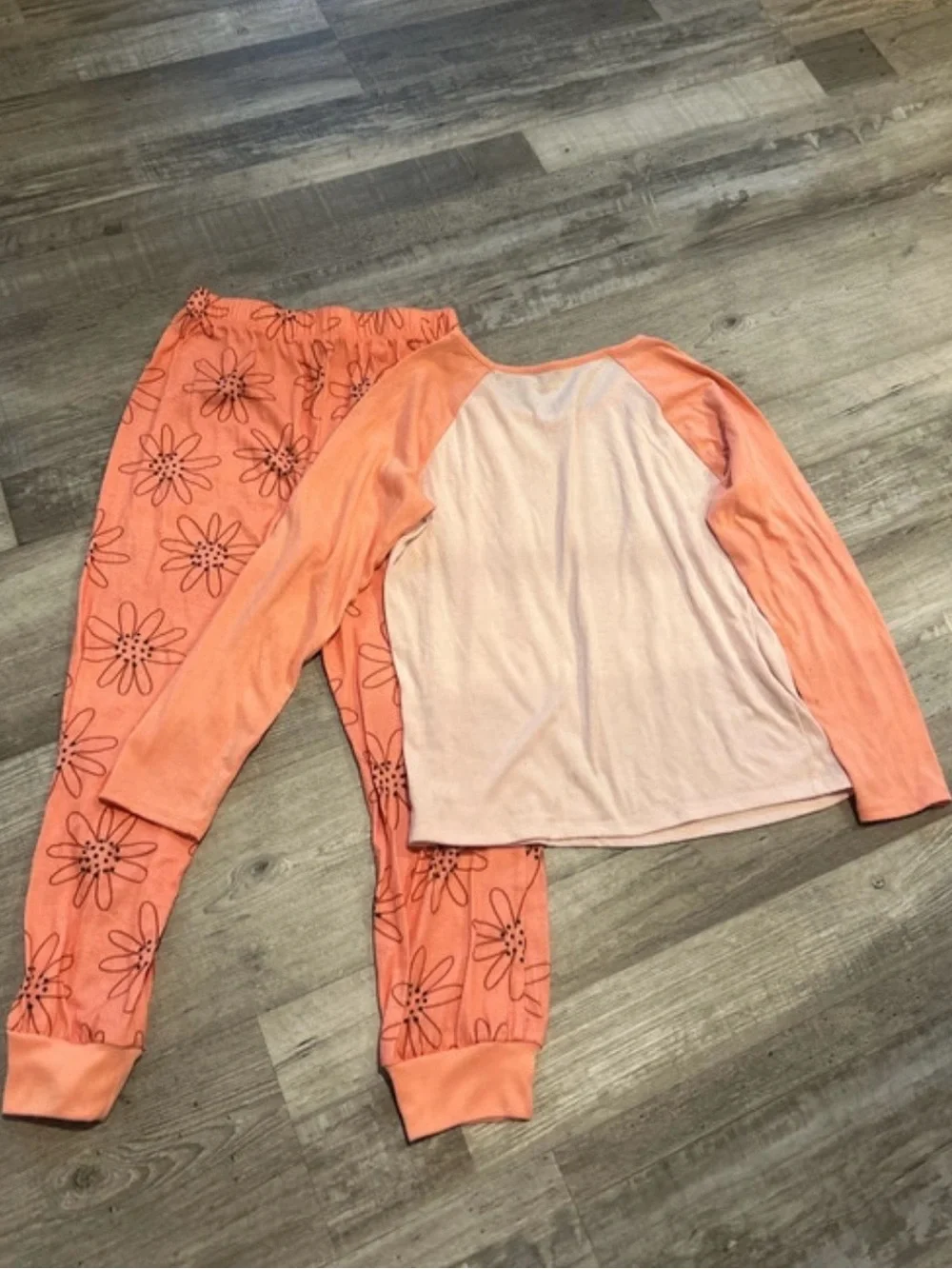 Cat & Jack Coral Pink Floral 'Dream All Day' Pajama Set